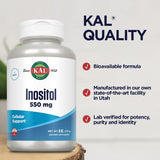Kal Inositol Polvo 550 mg, mezcla en vaso para consumo cómodo.
