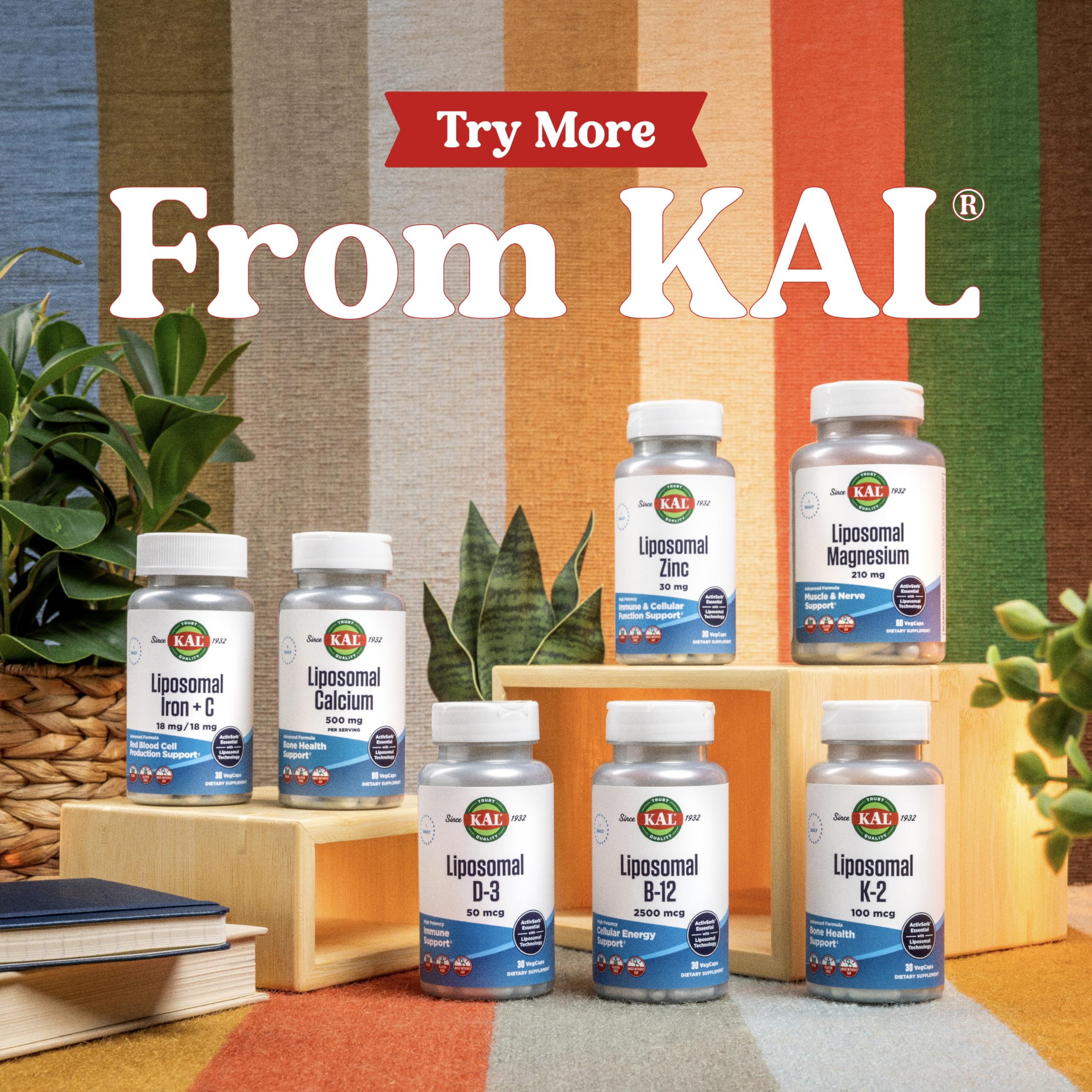 KAL Liposomal Calcium 500 mg envase certificado, opción confiable para suplementación diaria.
