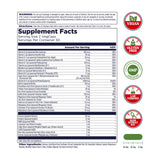 Etiqueta detallada de KAL Liposomal Multivitamin con información de ingredientes