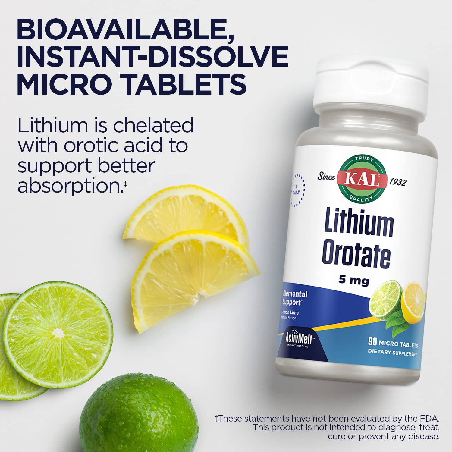 KAL ActivMelt sabor cítricos limón-lima para momentos de relajación