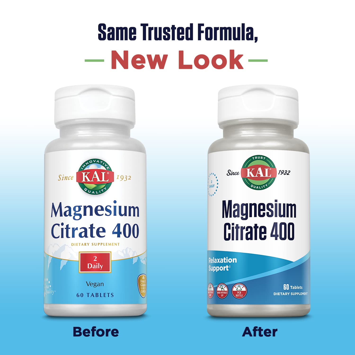 KAL Citrato de Magnesio 400 mg tabletas con alta biodisponibilidad