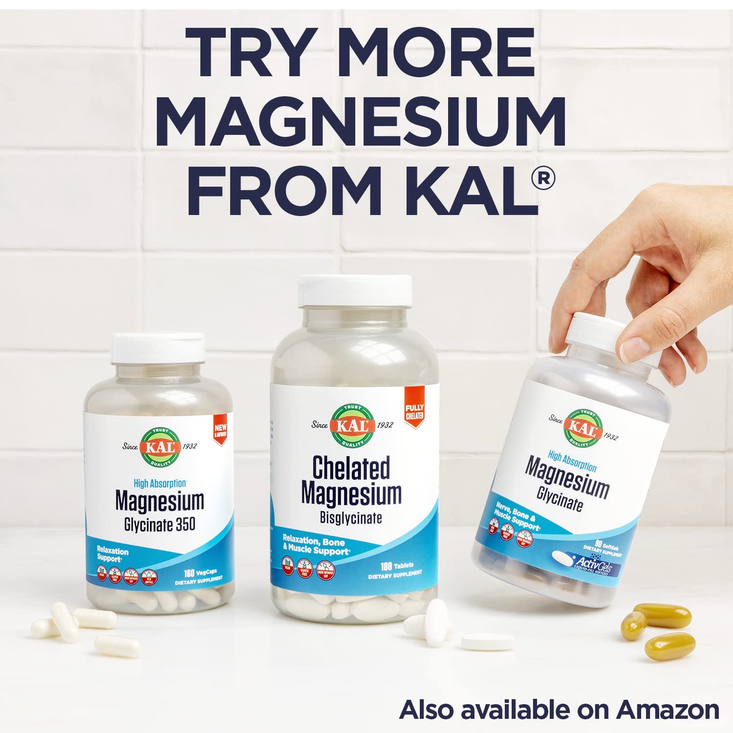 Uso diario de KAL Citrato de Magnesio 400 mg para bienestar