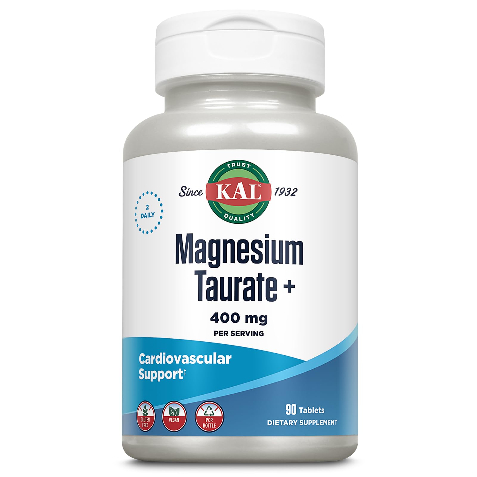 Kal Magnesio Taurato cápsulas para apoyar función muscular y nerviosa