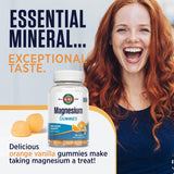 Gomitas KAL Magnesium Citrate con sabor naranja vainilla, snack saludable