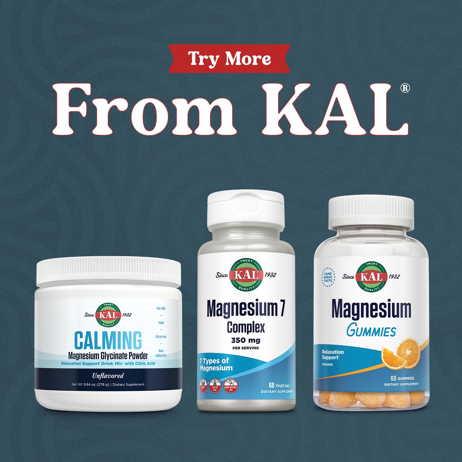 Kal Magnesium Complex 7: ingredientes clave como glicinato y citrato