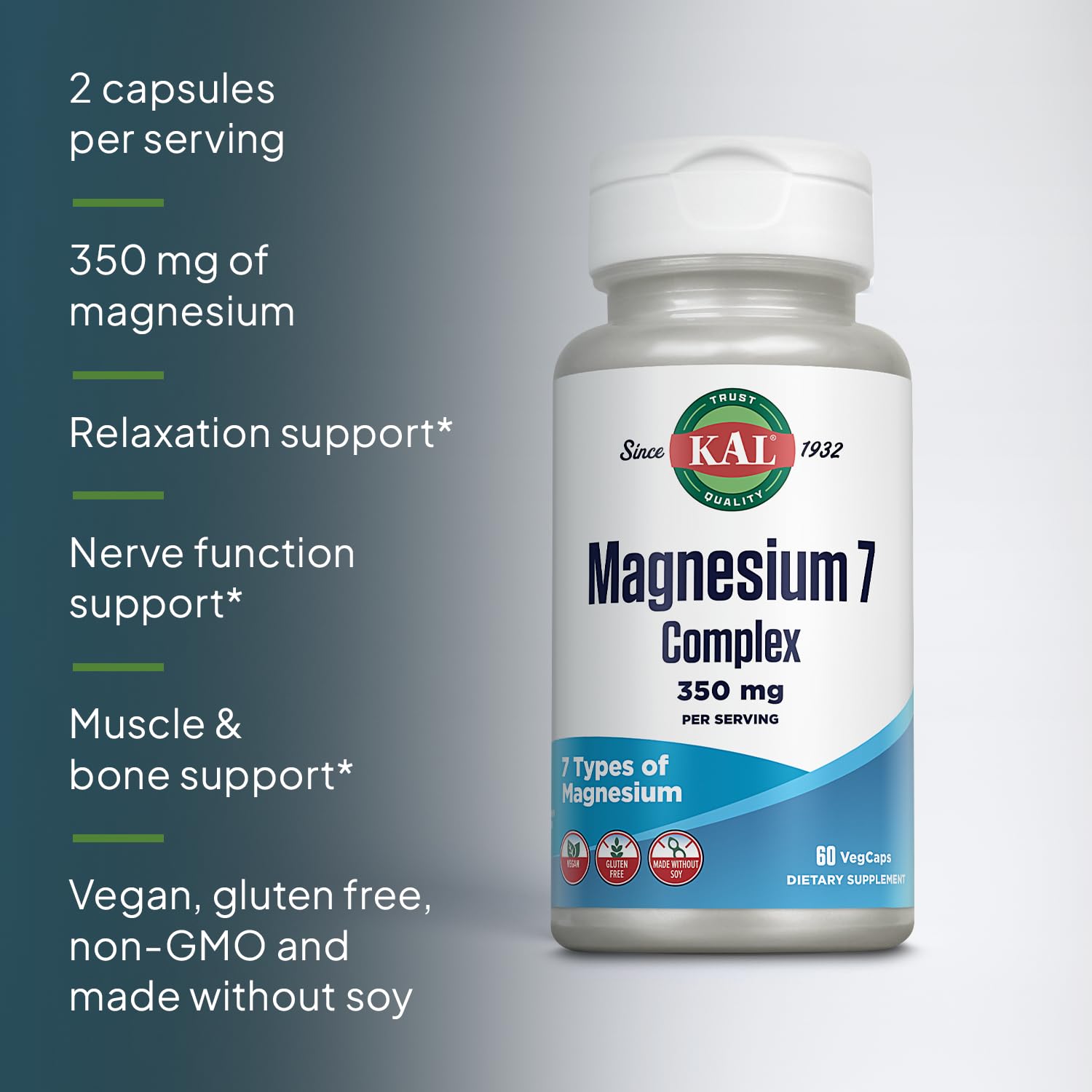 Kal Magnesium Complex 7: experiencia de relajación suave tras la toma
