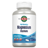 Kal Magnesium Glycinate ActivGels en botella, enfocada en absorción óptima.