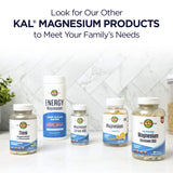 Kal Magnesium Glycinate ActivGels uso diario para apoyar músculos, nervios y huesos.
