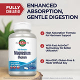 Kal Magnesium Glycinate ActivGels tecnología ActivGel para absorción rápida.