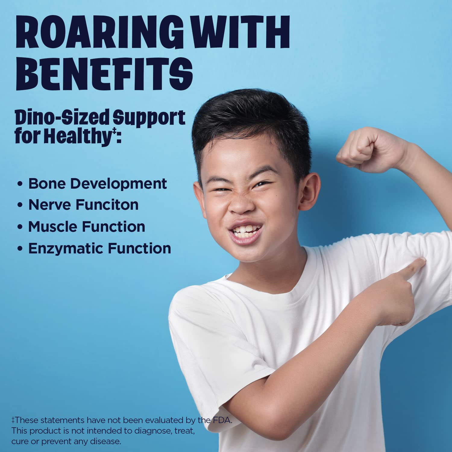KAL Magnesium Powder para niños, cuchara medidora incluida.