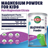 KAL Magnesium Powder para niños, mezcla en yogur para sabor suave.