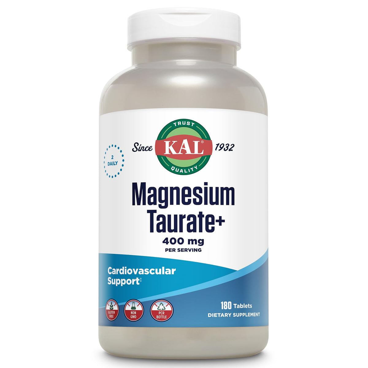 KAL Magnesium Taurate Plus: tabletas en bote para mayor absorción y soporte muscular