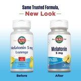 KAL Melatonina 5 mg: botella de 60 pastillas para rutina nocturna