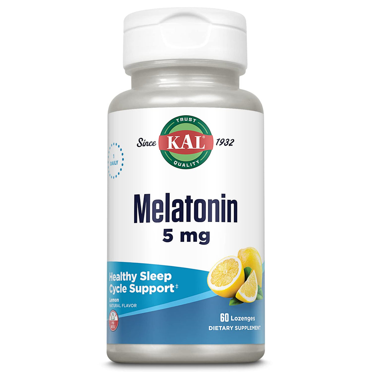 KAL Melatonina 5 mg: pastilla disolvente de limón para descansar mejor