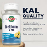 KAL Melatonina 5 mg: vitamina B6 incluida para apoyo al bienestar