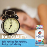 KAL Melatonina 5 mg, fabricado en instalación GMP en Utah.