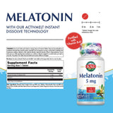 KAL Melatonina 5 mg, tabletas disolución rápida para dormir mejor.