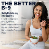 KAL Methyl Folate envase de 90 tabletas para uso prolongado