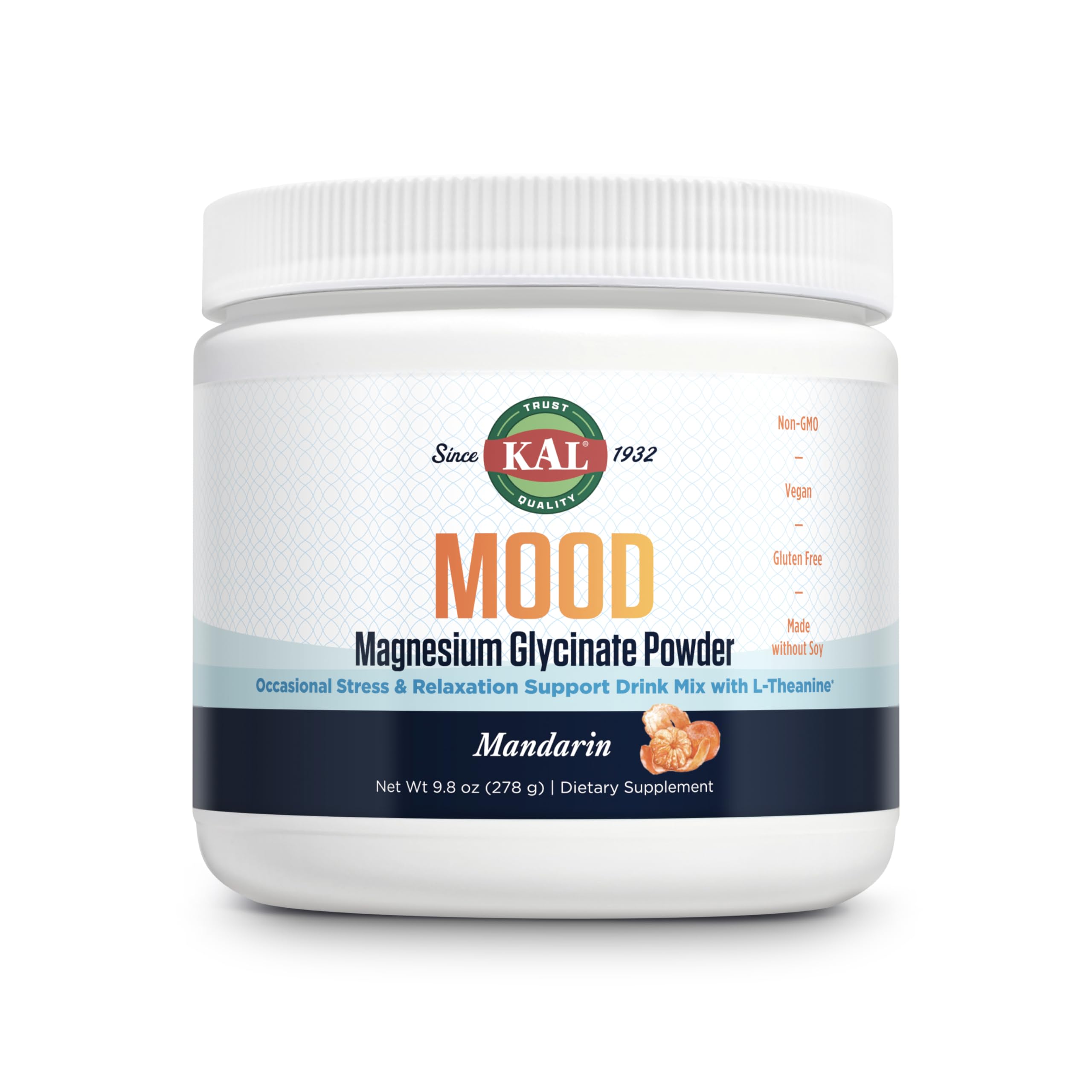 KAL Mood Magnesium en botella, ideal para uso diario y relajación suave.
