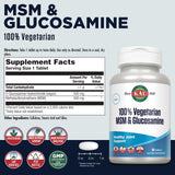 KAL MSM Glucosamina ActivTab, disolución rápida en 30 minutos.