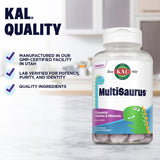 KAL Multisaurus promueve bienestar infantil con vitaminas esenciales como A y C.