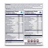 Etiqueta frontal de KAL AM/PM para distinguir dosis matutina y vespertina.