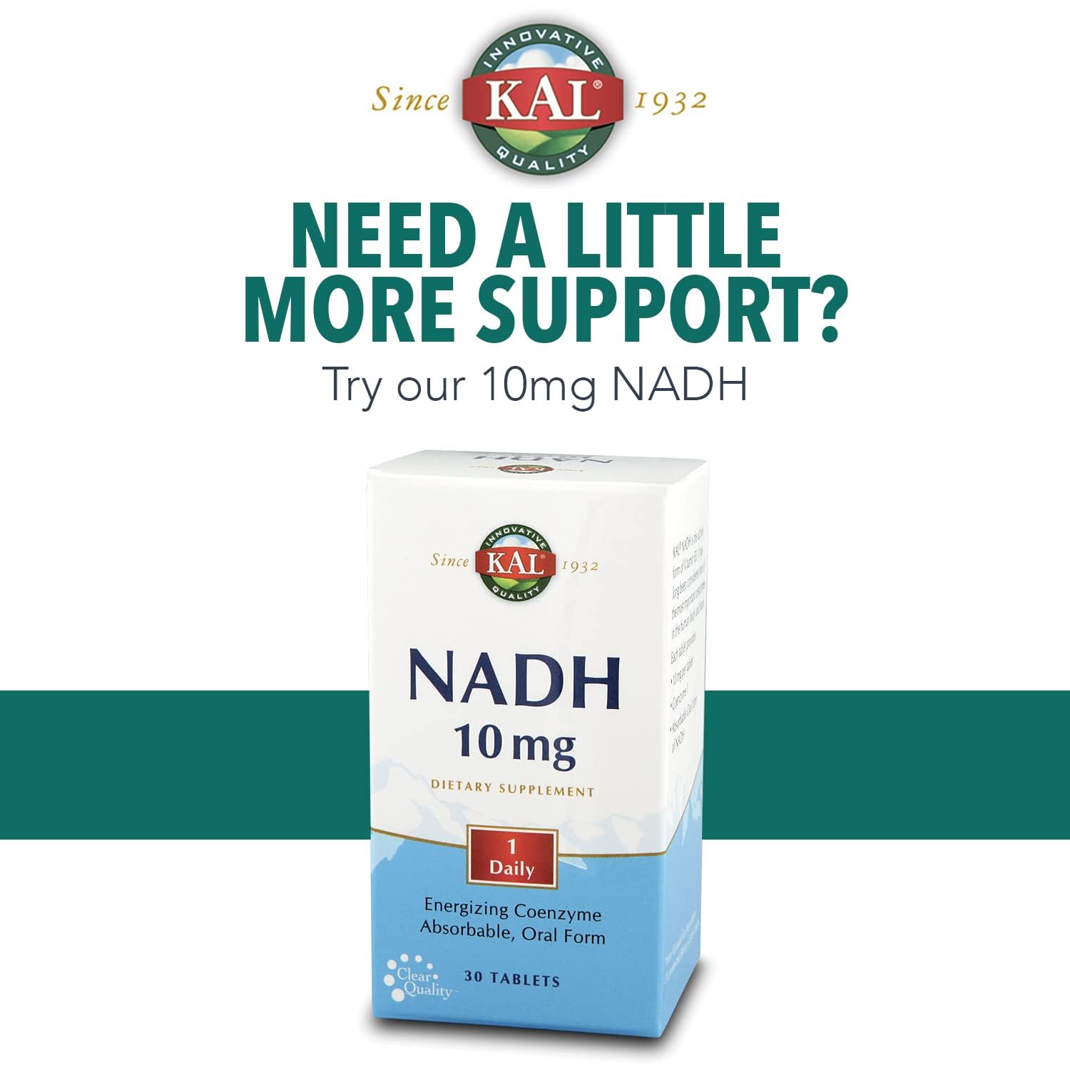 KAL NADH 5 mg, uso cognitivo potencial y foco