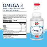 KAL Omega 3: cápsulas, uso diario para articulaciones saludables.