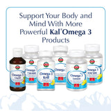 KAL Omega 3 envase con 60 porciones para conveniencia diaria.