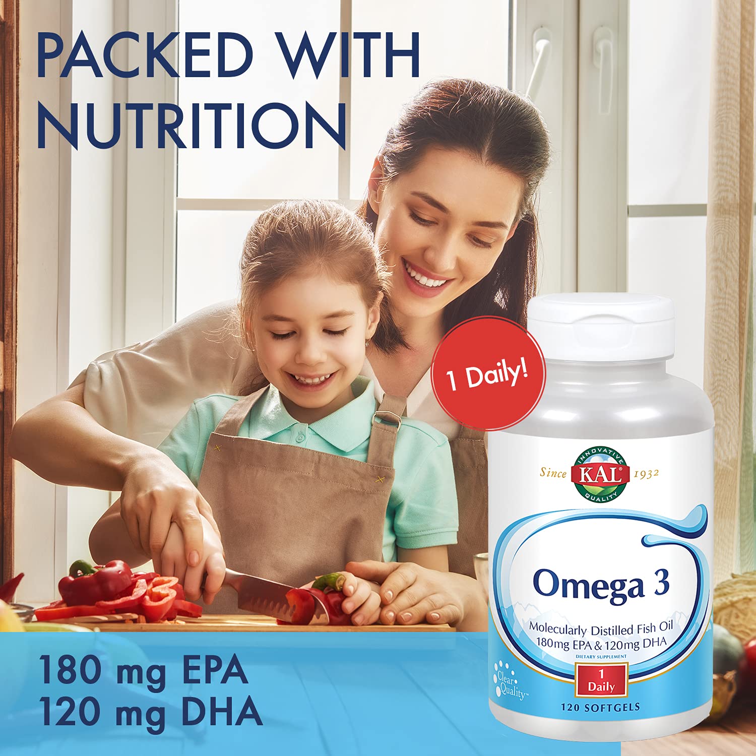 KAL Omega 3: proceso de destilación para eliminar contaminantes.