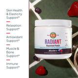 KAL Radiant Magnesium Etiqueta ácido hialurónico, información visible sobre el ingrediente.