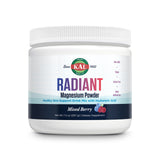 KAL Radiant Magnesium Polvo envase frontal, ideal para piel saludable y bienestar.