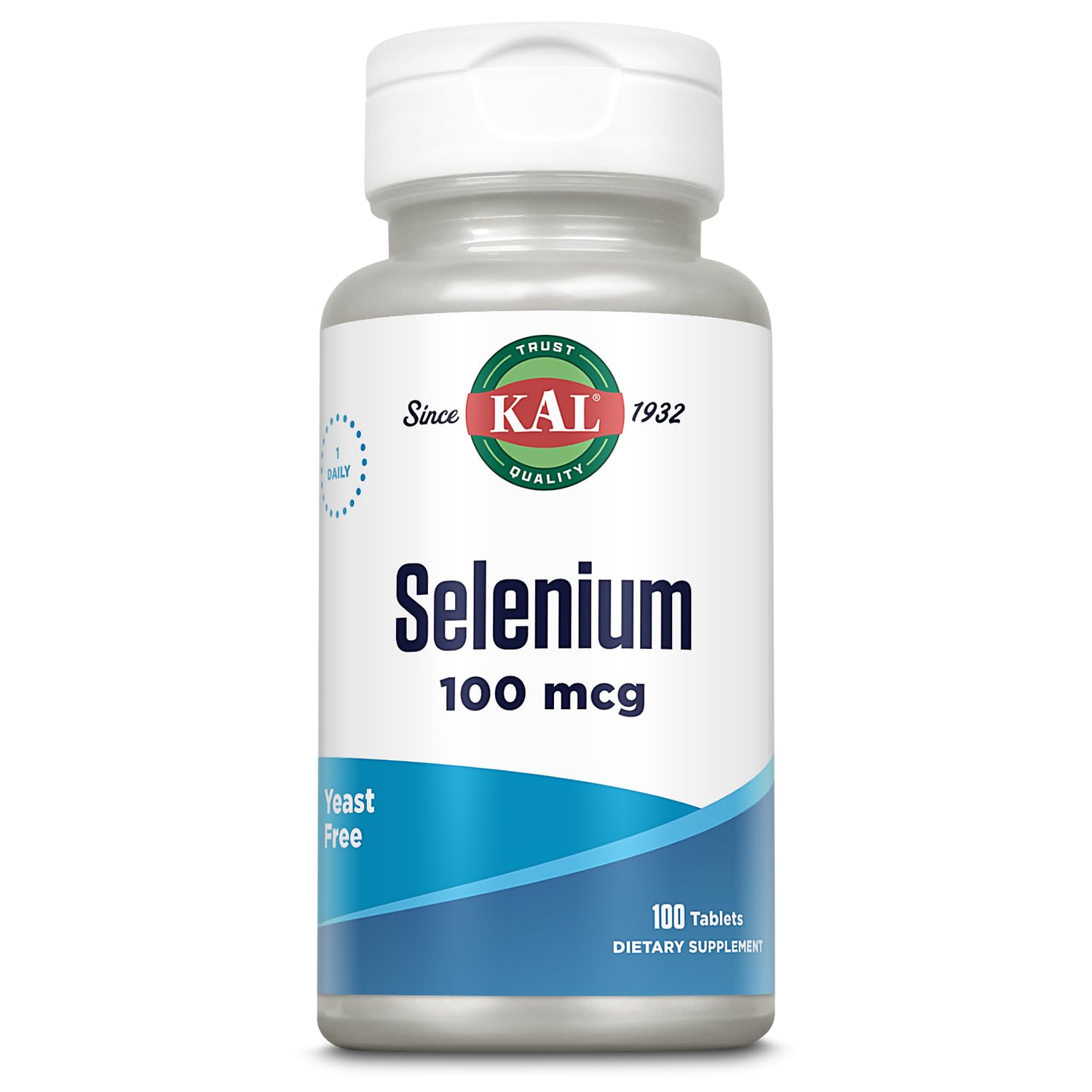 KAL Selenio Tabletas: caja frontal, detalle claro para compra informada.