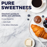 KAL Sure Stevia Plus Monk Fruit facilita disolución rápida en bebidas.