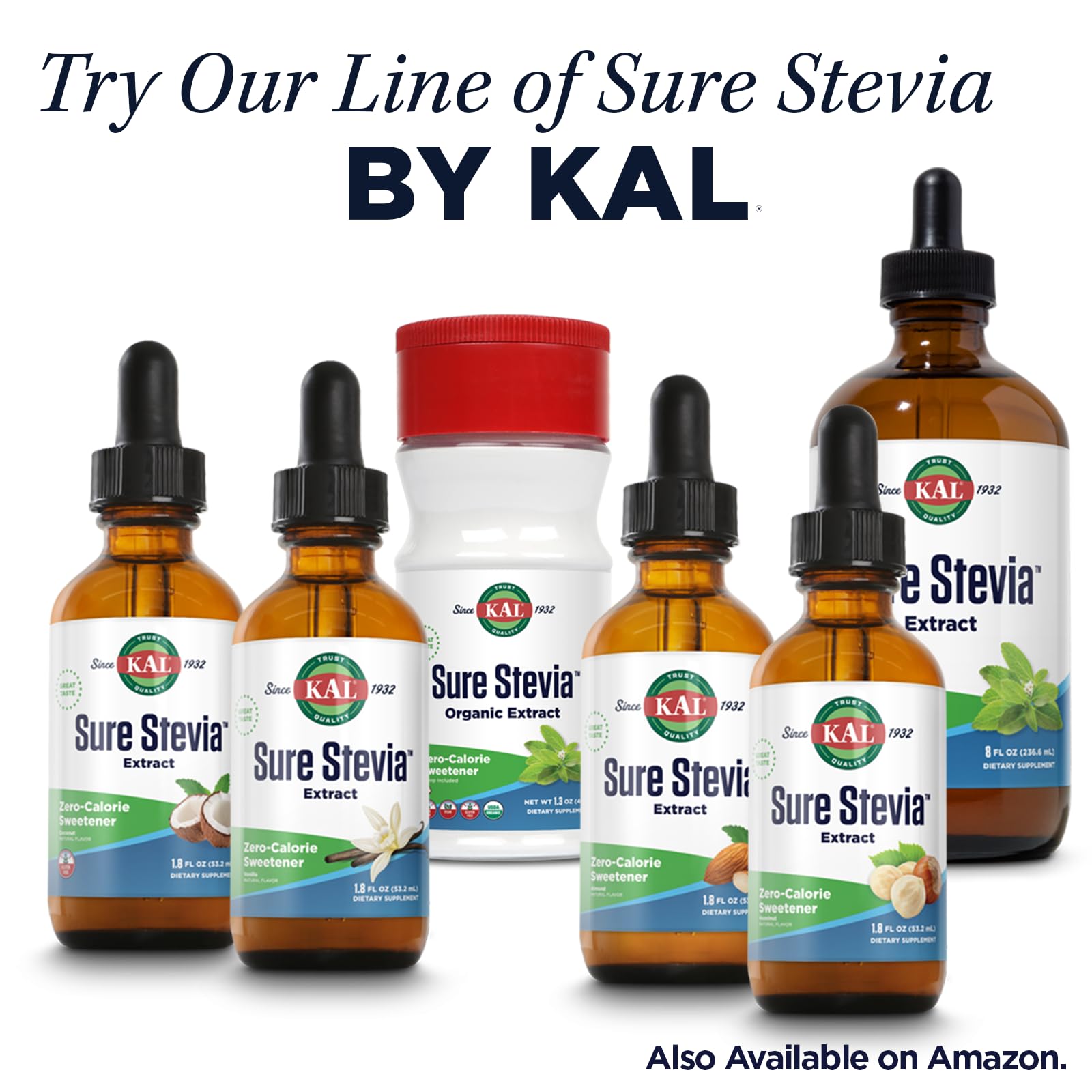 Garantía de 60 días respalda la calidad de KAL Sure Stevia Plus Monk Fruit.