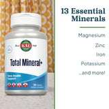 Kal Total Mineral Plus: etiqueta clara que muestra ingredientes esenciales