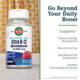 KAL Ultra B12 Methylcobalamin sabor frambuesa natural y agradable