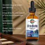 KAL Ultra Biotina en envase de 2 oz para 59 porciones