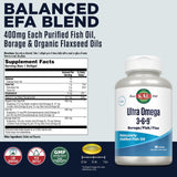 Kal Ultra Omega 3-6-9 cápsulas blandas para piel y cerebro.