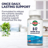 KAL Vitamina B12 1000mcg etiqueta frontal con información clara