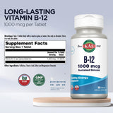 KAL Vitamina B12 1000mcg tableta con liberación lenta para energía continua