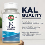 KAL Vitamin D3 uso diario, ritual de cuidado diario para la inmunidad