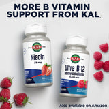 KAL Vitamina B12 metilcobalamina 1000mcg sabor frambuesa natural ideal como snack nutritivo