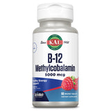 KAL Vitamina B12 Metilcobalamina 5000 mcg, microtableta en frasco para energía sostenida
