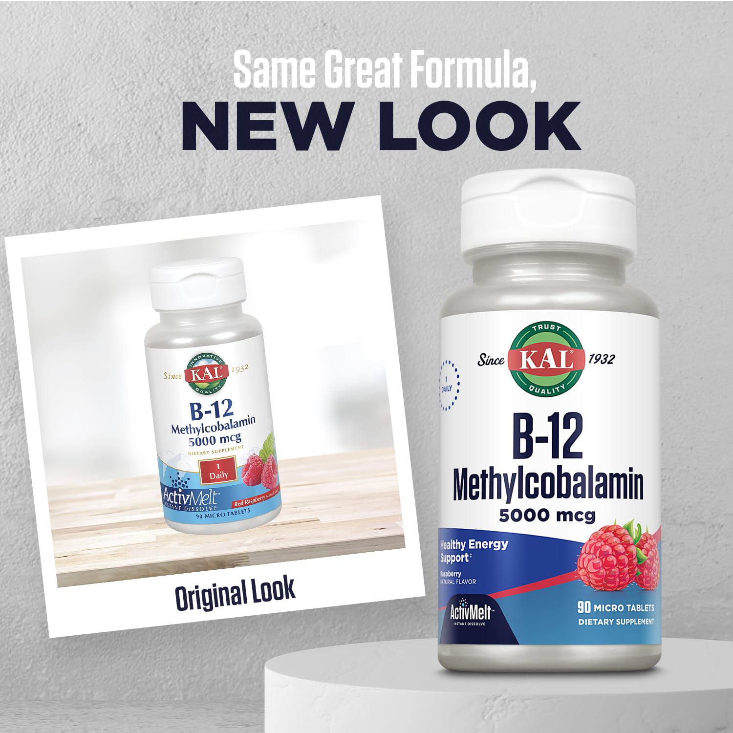 KAL Vitamina B12 Metilcobalamina 5000 mcg, tableta de disolución rápida en boca