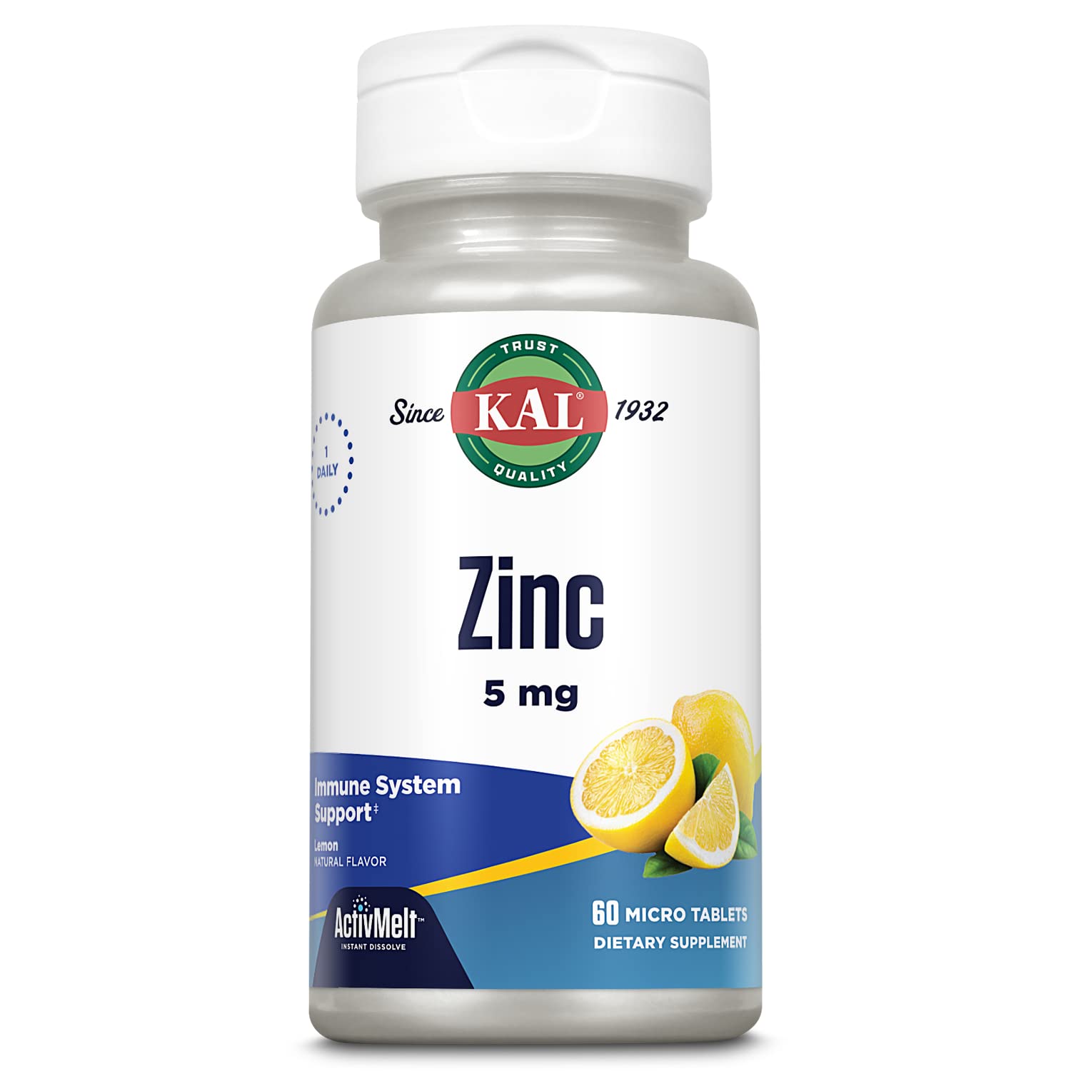 KAL Zinc 5 mg: disolución rápida para absorción eficiente.