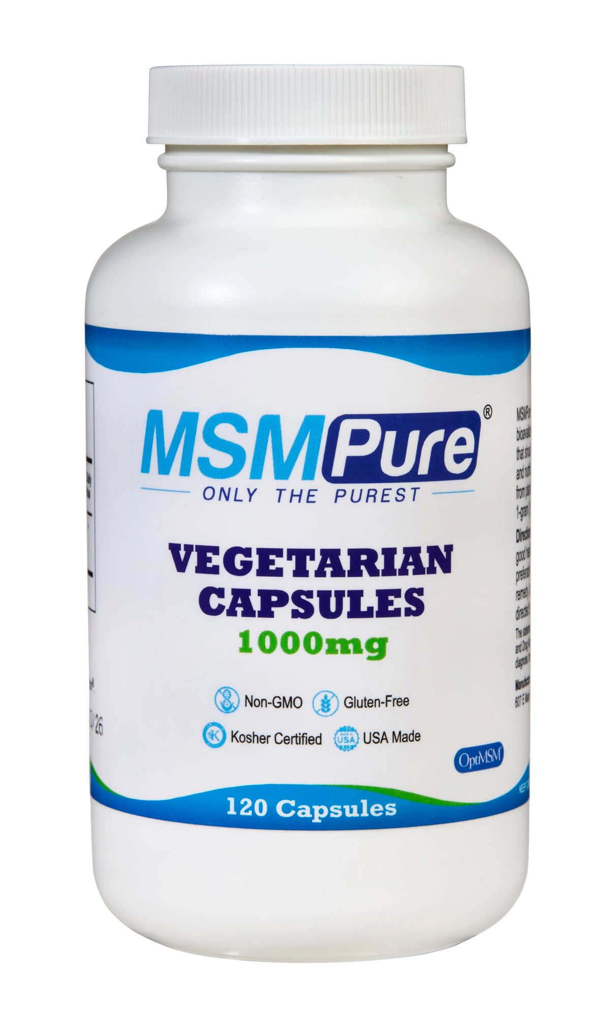 KALA HEALTH MSMPure cápsulas 1000 mg para movilidad diaria.