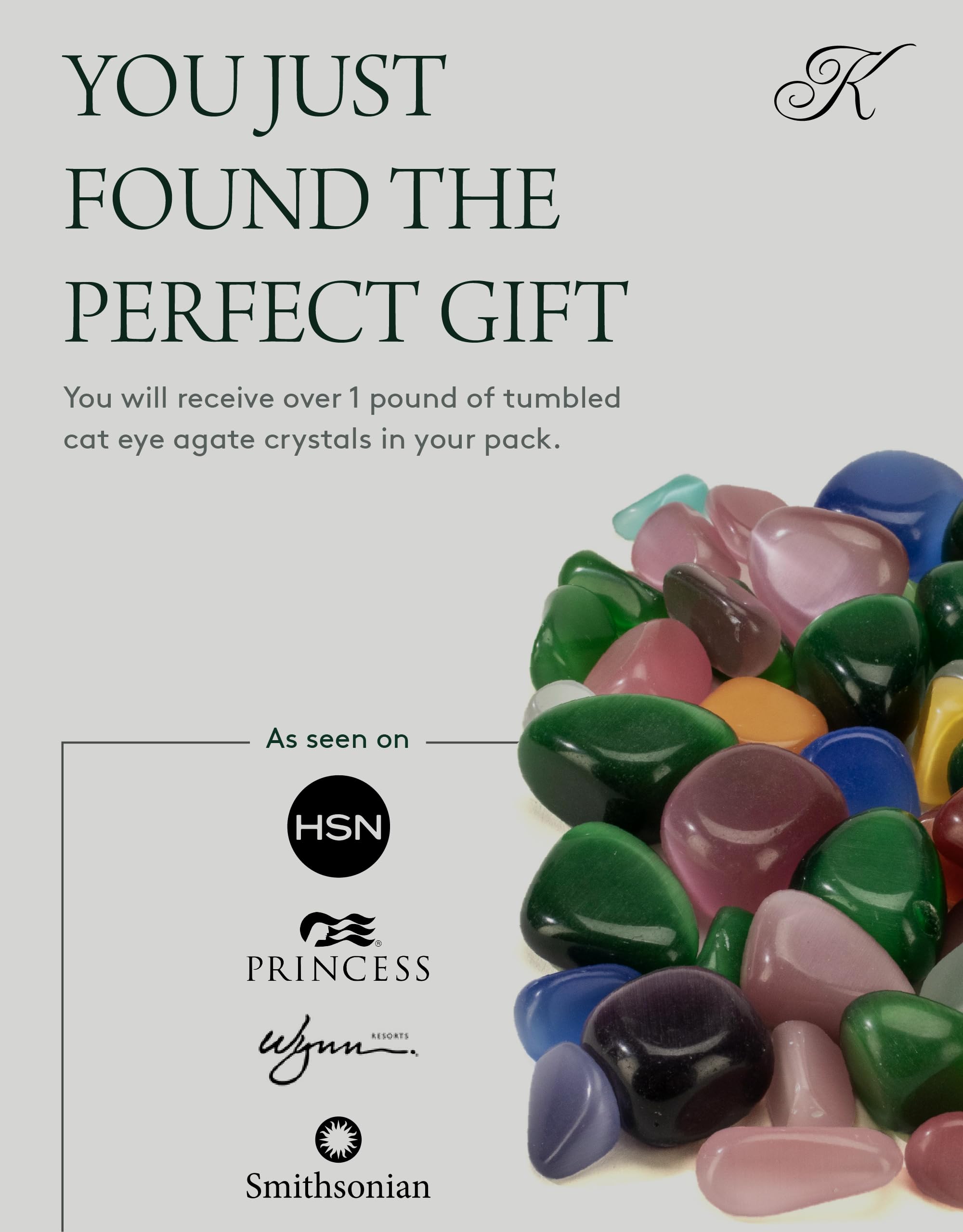 Kalifano ágata ojo de gato, regalo significativo para coleccionistas y amantes del mineral.