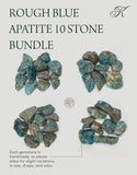 Piedras apatita azul para lapidaria, KALIFANO, ideales para joyería en bruto