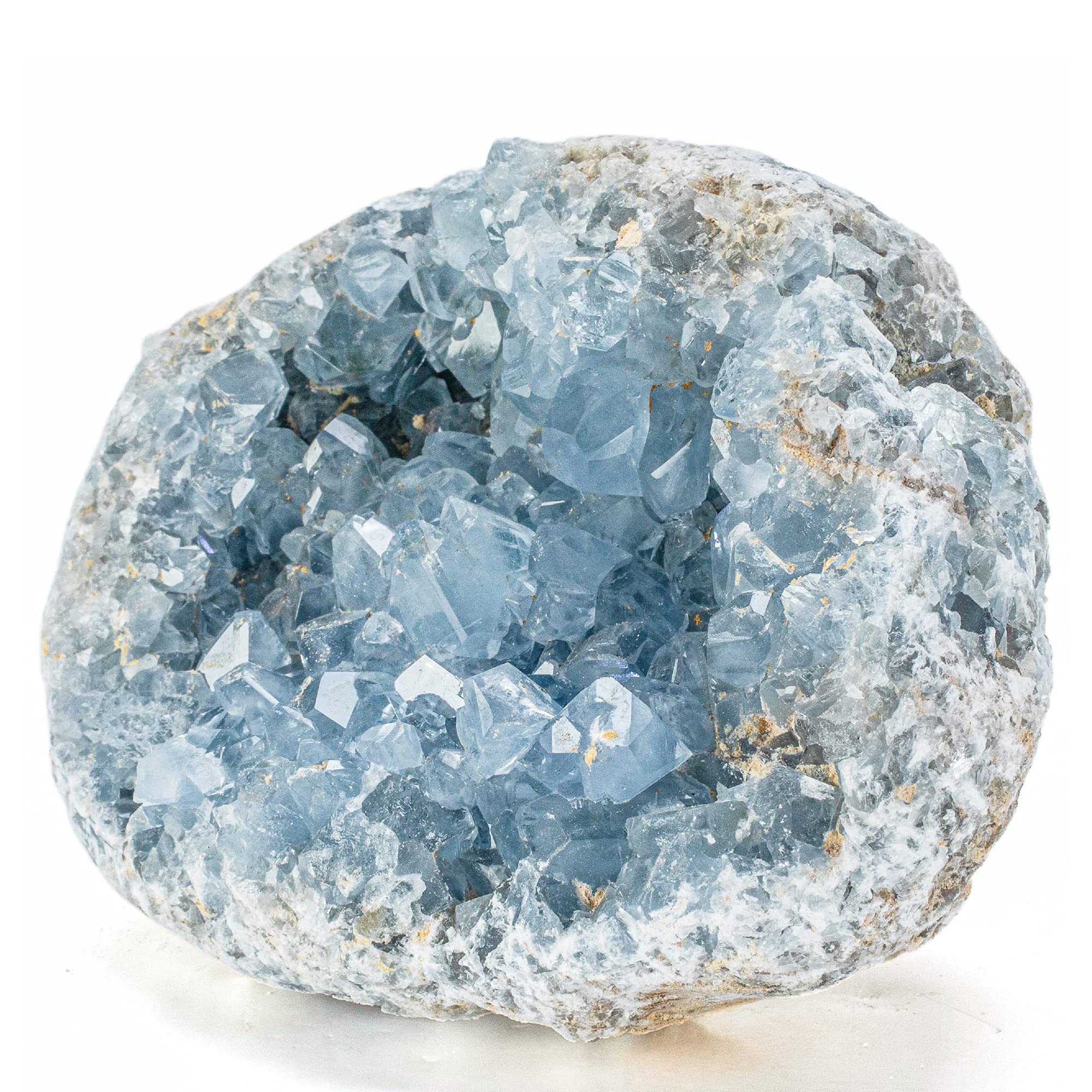 Kalifano Celestita: geoda azul para claridad y calma diarias.